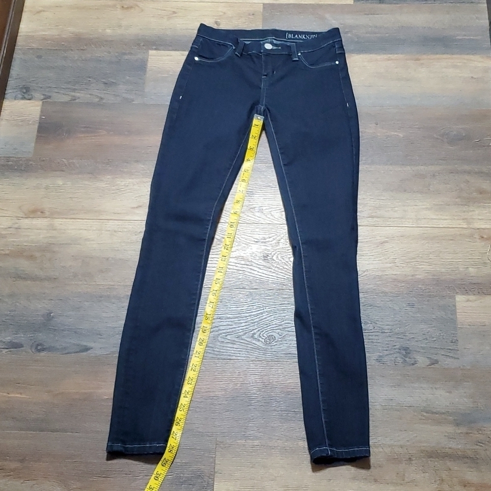 Blank NYC dark indigo skinny jeans with stretch